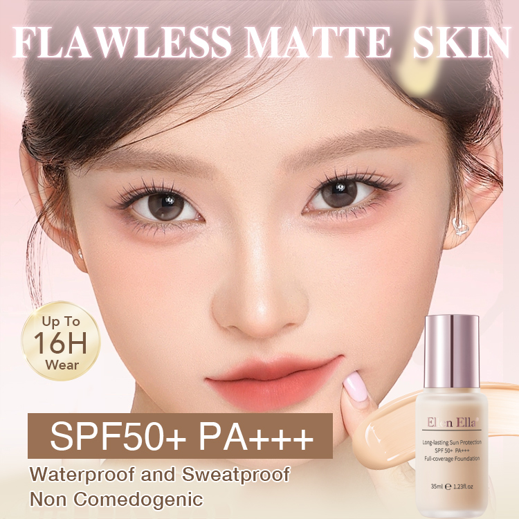 Ellen Ella Foundation-Buy now and get a free Korean foundation brush worth 399